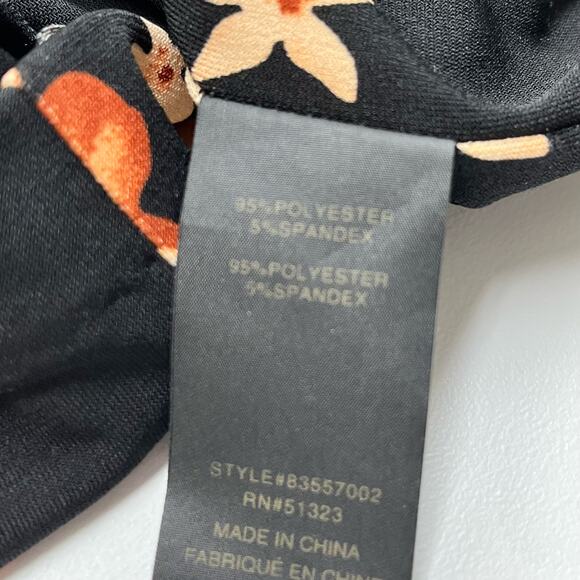 Cynthia Steffe Peach Floral Long Sleeve Dress - Picture 9 of 9